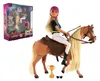 Pferd zum Kämmen + Puppe als Jockeyin Anlily, mit Gelenken, Produktbild-Vorschau 1