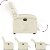 vidaXL Relaxsessel mit Aufstehhilfe Elektrisch Creme Produktbild-Vorschau 6