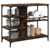 A kitchen cart with various kitchen items on its shelves. Podgląd zdjęcia produktu