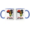 Proud of my roots Tasse blau Frauenmotiv Geschenkidee Produktbild-Vorschau 3