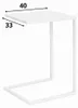 Anwicar Beistelltisch Sofatisch Laptoptisch Weiß 60x40x33 Produktbild-Vorschau 6