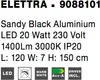Závesná LED lampa Nova Luce Elettra Náhľad obrázku produktu 8