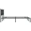 The Living Store Bettgestell mit Kopfteil Metall Schwarz Produktbild-Vorschau 6