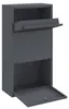 Cassetta per pacchi con porta Antracite 44 x 22 x 82 cm Anteprima dell’immagine prodotto 4