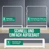 Avalo Industriestil Kleiderständer weiß mit Schuhablage | Produktbild-Vorschau 3
