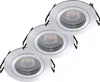 3er Set Oktaplex Einbaustrahler rund Alu inkl. LED Modul Produktbild-Vorschau 1