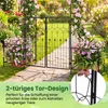 COSTWAY Arco per rose 200x56x206 cm in metallo, arco da Anteprima dell’immagine prodotto 6