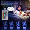 Kinder 3D Einhorn Nachtlicht, Tischlampe mit 16 Farben und Produktbild-Vorschau 2