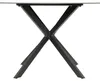Lesli Living - Gartentisch Crest - Schwarz - 90x90x73cm Produktbild-Vorschau 3