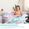 （150×75cm，Dunkel bunt）Bean Bag Chair CoverStuhlkissen Produktbild-Vorschau 6
