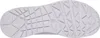 The sole of a white sneaker is shown from an underneath view. Produktbild-Vorschau