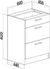 Roe Furniture | Küchenunterschrank 60 cm - Schwarz – Produktbild-Vorschau 2