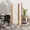 vidaXL 3-tlg. Raumteiler Cremeweiß 210x180 cm Produktbild-Vorschau 8
