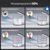 Newentor Duschkopf Regendusche XXL mit 6 Strahlarten Silber Produktbild-Vorschau 2