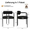 Ensemble de 2 chaises de salle à manger Puluomis avec Voir les images du produit 3