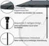 COSTWAY ombrellone doppio 380x200cm con manovella e 12 Anteprima dell’immagine prodotto 7