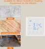 A collage of flooring types and a thermostat, suggesting compatibility. Náhľad obrázku produktu