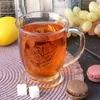 Tazza Bicchiere di vetro con manico per bere caffè, tè, Anteprima dell’immagine prodotto 2