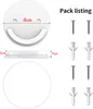 2er-Pack Duschvorhangstangenhalterungen, 8 cm Durchmesser, Produktbild-Vorschau 2