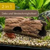 Aquarium Deko Höhle Baumstamm XL Terrarium Deko Aquarium Produktbild-Vorschau 2