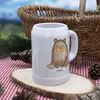 Mr. & Mrs. Panda Krug Bär sitzend - Weiß - Geschenk, Teddy, Produktbild-Vorschau 3