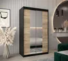 Schrank mit Spiegeln VIVIEN – Breite 120 cm, Schwarz / Produktbild-Vorschau 1