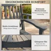 Outsunny Gartenbank 2-Sitzer wetterfest Kunststoff Outdoor Produktbild-Vorschau 6
