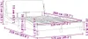 vidaXL Bettgestell "Dover" Grau 120x200 cm Kunstleder Produktbild-Vorschau 7