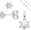 Schmuck-Set Stern 333 Gold Weißgold mit Zirkonia Ohrstecker Produktbild-Vorschau 1