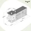 Fatmoose Kurnik Henhouse Haven z drewna z wybiegami – 330 x Podgląd zdjęcia produktu 6