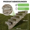 Terrassentreppe Kiefer kesseldruckimprägniert Treppe mit Produktbild-Vorschau 3