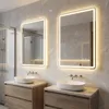 COSTWAY Badspiegel mit LED Beleuchtung, Badezimmerspiegel Produktbild-Vorschau 9