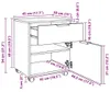 vidaXL Armoire de classement mobile à roulettes noire Voir les images du produit 11