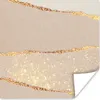MuchoWow® Poster Rosa - Gold - Glitzer - Design 75x75 cm - Produktbild-Vorschau 1