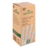 600x Trinkhalme aus Papier fürt Bubble Tea weiß Ø12mm 21cm Produktbild-Vorschau 2