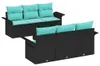 Möbel Balkonmöbel Gartenmöbel-Set - Schwarz - CLORIS Produktbild-Vorschau 2