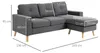 HOMCOM Ecksofa Eckcouch in L-Form, Eckgarnitur in Produktbild-Vorschau 3
