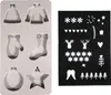 Rayher stampo in silicone invernale con stencil 150 ml per Anteprima dell’immagine prodotto 1