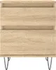 vidaXL Nočný stolík Sonoma Dub 40x35x50 cm odvodený výrobok Náhľad obrázku produktu 3