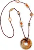 Kette, Ring beige-braun, kupferfarben Produktbild-Vorschau 1