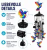 Windspiel Garten 36 Zoll Kolibri Design, Metall Aluminium Produktbild-Vorschau 6