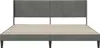 vidaXL Bettrahmen mit Kopfteil Dunkelgrau 180 x 200 cm Samt Produktbild-Vorschau 4