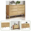 The Living Store Kommode FLORO Wachsbraun Massivholz Kiefer Produktbild-Vorschau 1