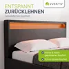 Juskys Polsterbett Lyon 140 x 200 cm schwarz – Bettgestell Produktbild-Vorschau 4