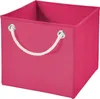 1x Aufbewahrungs Korb Pink Faltbox 15 x 15 x 15 cm  Produktbild-Vorschau 1