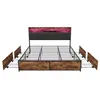 Opbergbed 180x200 cm, bed met opbergruimte, 4 lades, Productafbeelding-voorbeeld 14
