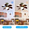 ZMH Stropní ventilátor E27 Časovač 1H/2H/4H se světlem a Náhled obrázku produktu 2