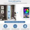 OKWISH Vitrine Haute Avec LED Intégrée, 3 Étagères En Verre Voir les images du produit 5