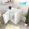 Senioren Sitzbadewanne Sitzwanne Badewanne mit Tür S02-A-L Produktbild-Vorschau 2