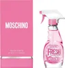 A pink box and a pink spray bottle of Moschino Fresh Couture perfume are displayed side-by-side against a white background. Podgląd zdjęcia produktu